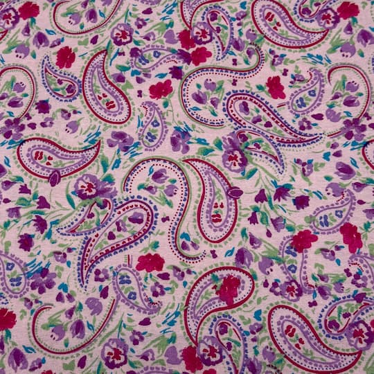 Feldman Pink Paisley Cotton Flannel